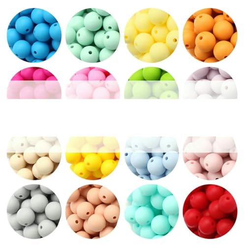 20/50/100 Stück 15 mm Perlen, runde lose Perlen für DIY-Schlüsselanhänger, Schmuckherstellung, Halskette, Armband, Perlenstift, Farbzubehör, Farbe auswählen, 100 Stück 20/50/100 Stück 15 mm Perlen, runde lose Perlen für DIY-Schlüsselanhänger, Schmuckherstellung, Halskette, Armband, Perlenstift, Farbzubehör, Farbe auswählen, 100 Stück von LNHBZ