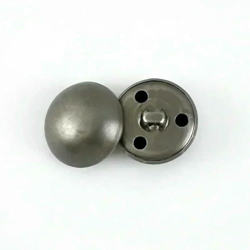 20/50 Stück 15–25 mm Metallknöpfe, Jacke, runder Pilzschaftknopf für Jeans, Kleidung, dekorative Verschlüsse, DIY-Nähzubehör, GunBlack, 25 mm, 50 Stück von LNHBZ
