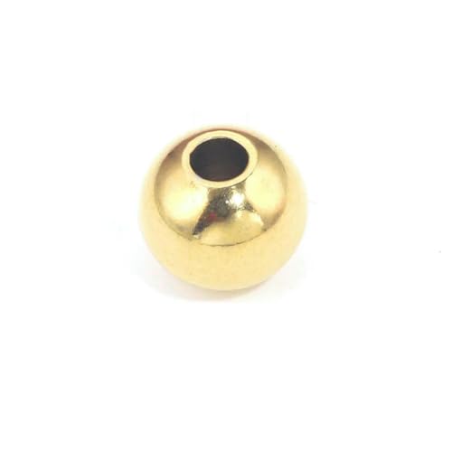 20–100 Stück 3 4 5 6 8 mm Edelstahl-Abstandshalterperlen, runde Kugelanhänger, lose Rocailles-Perlen für DIY-Armbänder, Schmuckherstellung, Zubehör, Gold, 10 Stück, 10 mm 20–100 Stück 3 4 5 6 8 mm Edelstahl-Abstandshalterperlen, runde Kugelanhänger, lose Rocailles-Perlen für DIY-Armbänder, Schmuckherstellung, Zubehör, Gold, 10 Stück, 10 mm von LNHBZ