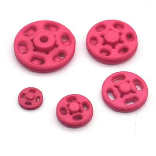 20 Sätze/Los 7 mm/10 mm/13,0 mm/15 mm/18 mm Nylon Kleine unsichtbare Druckknöpfe Druckknopf-Bolzen Nähzubehör Kinder-Druckknopf DIY-Rose 406-10 mm von LNHBZ