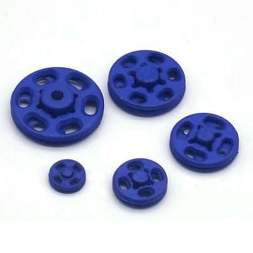 20 Sätze/Los 7 mm/10 mm/13,0 mm/15 mm/18 mm Nylon Kleine unsichtbare Druckknöpfe Druckknopf-Nähzubehör Kinder-Druckknopf DIY-Blau 101-10 mm von LNHBZ