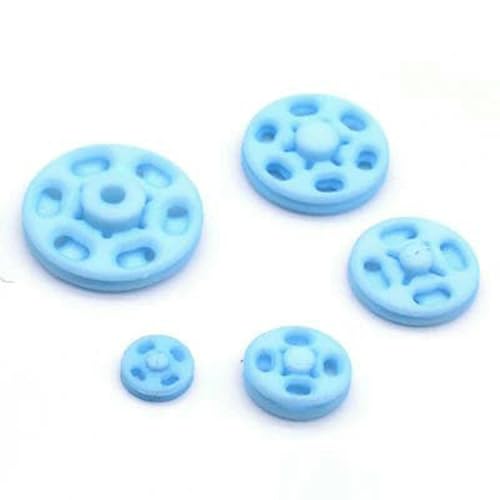 20 Sätze/Los 7 mm/10 mm/13,0 mm/15 mm/18 mm Nylon Kleine unsichtbare Druckknöpfe Druckknopf-Nähzubehör Kinder-Druckknopf DIY-Himmelblau 108-15 mm von LNHBZ