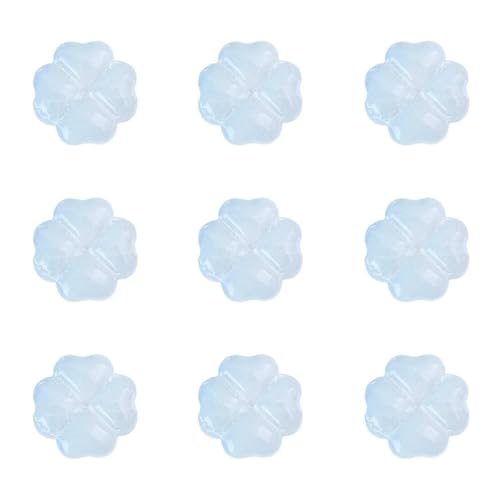 20 Stück/Beutel, transparente Glasperlen in vierblättriger Blumenform, Glücksperlen für die Herstellung von Schmuck, Armbändern und Bastelarbeiten, Stil 5 von LNHBZ