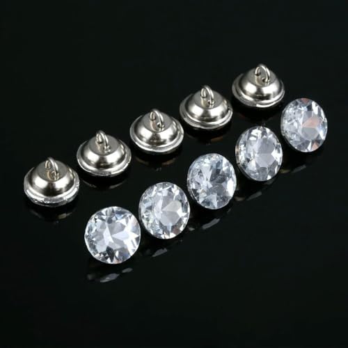 20 Stück Hochwertige Kristall-Edelsteinknöpfe zum Nähen für Sofa-Kopfteil-Hemd-Glasknöpfe für Kleidungsstücke 14/16/18/22 mm - 14,0 mm 20 Stück von LNHBZ