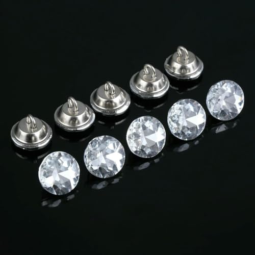 20 Stück Hochwertige Kristall-Edelsteinknöpfe zum Nähen für Sofa-Kopfteil-Hemd-Glasknöpfe für Kleidungsstücke 14/16/18/22 mm-16 mm 20 Stück von LNHBZ