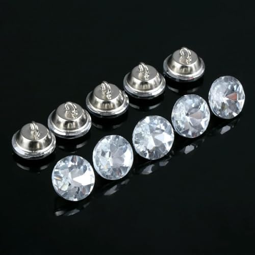 20 Stück Hochwertige Kristall-Edelsteinknöpfe zum Nähen für Sofa-Kopfteil-Hemd-Glasknöpfe für Kleidungsstücke 14/16/18/22 mm-18 mm 20 Stück von LNHBZ