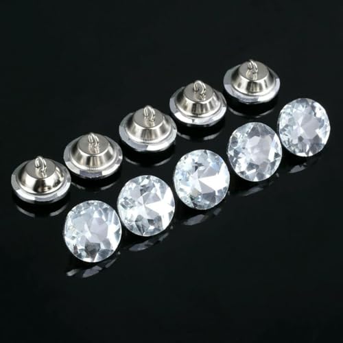 20 Stück Hochwertige Kristall-Edelsteinknöpfe zum Nähen für Sofa-Kopfteil-Hemd-Glasknöpfe für Kleidungsstücke 14/16/18/22 mm-22 mm 20 Stück von LNHBZ