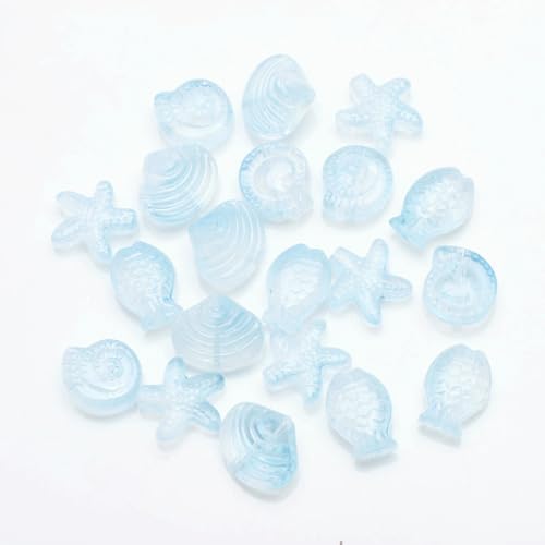 20 Stück gemischte Form Seestern Muschel Fisch Schnecke Kristallglas lose Anhänger Perlen DIY Herstellung Armband Halskette Schmuck Zubehör-07LanBai 20 Stück gemischte Form Seestern Muschel Fisch Schnecke Kristallglas lose Anhänger Perlen DIY Herstellung Armband Halskette Schmuck Zubehör-07LanBai von LNHBZ
