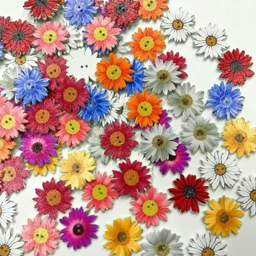 200/100 Stück DIY Handwerk handgefertigte Holzknöpfe Blumenform Scrapbook Nähzubehör Dekor Knopf Kleidung Dekoration 2 Löcher-200 Stück 25 mm 200/100 Stück DIY Handwerk handgefertigte Holzknöpfe Blumenform Scrapbook Nähzubehör Dekor Knopf Kleidung Dekoration 2 Löcher-200 Stück 25 mm von LNHBZ