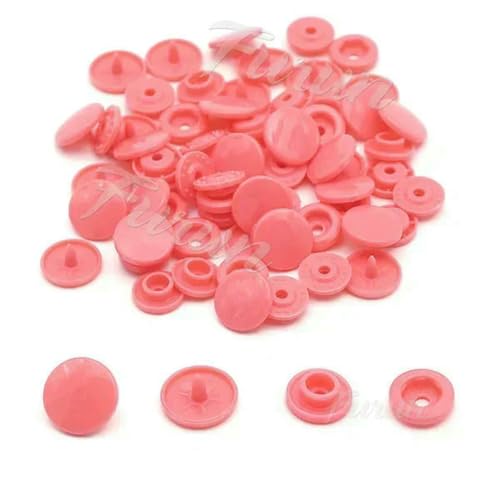 200/400/600 Sets T5 runde Druckknöpfe Druckknopf für Kleidung DIY Kinderwindeln Lätzchen Druckknopfverschlüsse-B17-400 Sets von LNHBZ