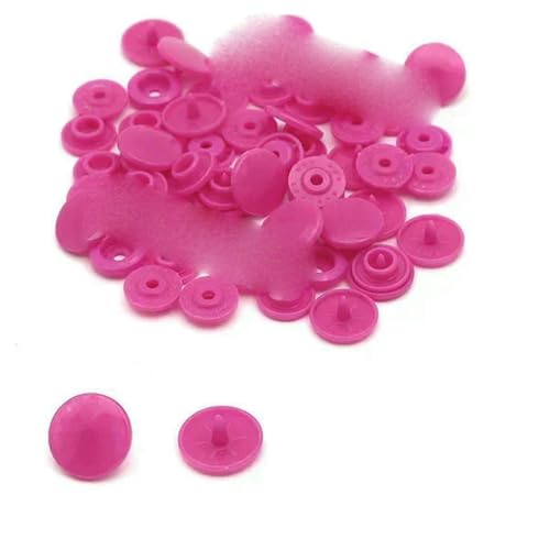 200/400/600 Sets T5 runde Druckknöpfe Druckknopf für Kleidung DIY Kinderwindeln Lätzchen Druckknopfverschlüsse-B47-400 Sets von LNHBZ