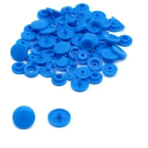 200 Sets Druckknöpfe T5 Runder Knopf für Kleidung Druckknöpfe DIY Kinderwindeln Lätzchen Großhandel-B8-100 Sets von LNHBZ