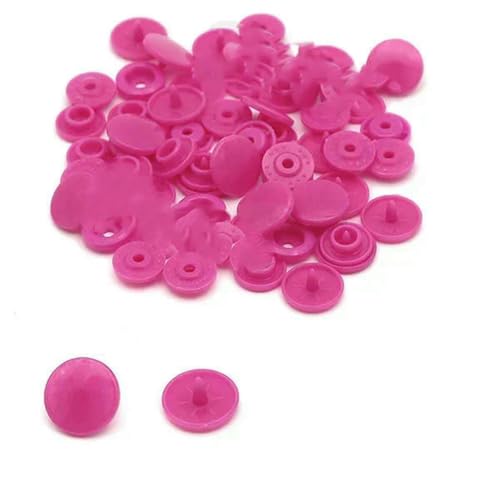 200 Sets Druckknöpfe T5 Rundknopf für Kleidung Druckknöpfe DIY Kinderwindeln Lätzchen Großhandel-B47-100 Sets von LNHBZ