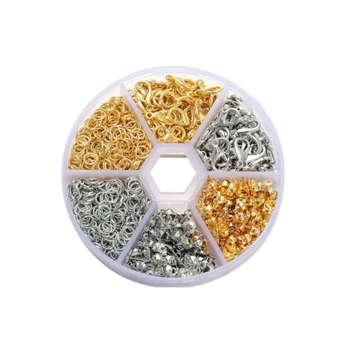 210–400 Stück/Box, Schmuckherstellungs-Sets mit Karabinerverschluss, offene Biegeringe, End-Quetschperlen, Box, handgefertigte DIY-Armband-Halsketten-Befunde, Stil 04 210–400 Stück/Box, Schmuckherstellungs-Sets mit Karabinerverschluss, offene Biegeringe, End-Quetschperlen, Box, handgefertigte DIY-Armband-Halsketten-Befunde, Stil 04 von LNHBZ
