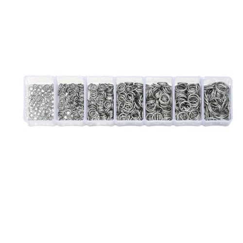 210–400 Stück/Box Schmuckherstellungs-Kits mit Karabinerverschluss, offene Biegeringe, End-Crimps, Perlenbox, handgefertigte DIY-Armband-Halsketten-Befunde, Set 07 210–400 Stück/Box Schmuckherstellungs-Kits mit Karabinerverschluss, offene Biegeringe, End-Crimps, Perlenbox, handgefertigte DIY-Armband-Halsketten-Befunde, Set 07 von LNHBZ