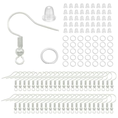 210–400 Stück/Box Schmuckherstellungs-Kits mit Karabinerverschluss, offene Biegeringe, End-Crimps, Perlenbox, handgefertigte DIY-Armband-Halsketten-Befunde, Silber 210–400 Stück/Box Schmuckherstellungs-Kits mit Karabinerverschluss, offene Biegeringe, End-Crimps, Perlenbox, handgefertigte DIY-Armband-Halsketten-Befunde, Silber von LNHBZ