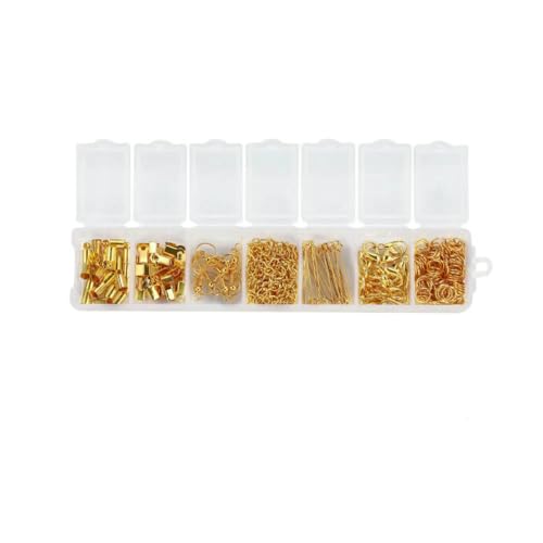 210–400 Stück/Box Schmuckherstellungs-Kits mit Karabinerverschluss, offene Biegeringe, End-Quetschperlen, Box, handgefertigte DIY-Armband-Halsketten-Befunde, Set 02 210–400 Stück/Box Schmuckherstellungs-Kits mit Karabinerverschluss, offene Biegeringe, End-Quetschperlen, Box, handgefertigte DIY-Armband-Halsketten-Befunde, Set 02 von LNHBZ