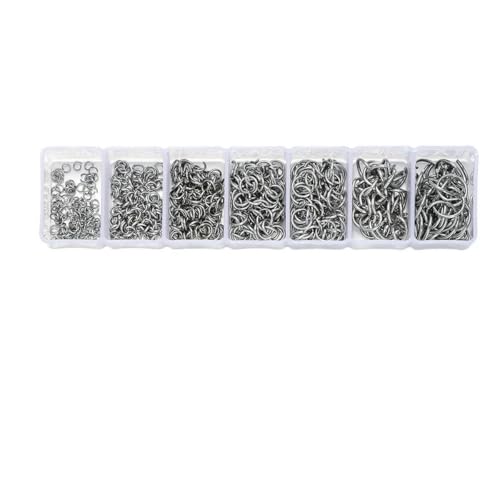 210–400 Stück/Box Schmuckherstellungs-Kits mit Karabinerverschluss, offene Biegeringe, End-Quetschperlen, Box, handgefertigte DIY-Armband-Halsketten-Befunde, Set 11 210–400 Stück/Box Schmuckherstellungs-Kits mit Karabinerverschluss, offene Biegeringe, End-Quetschperlen, Box, handgefertigte DIY-Armband-Halsketten-Befunde, Set 11 von LNHBZ