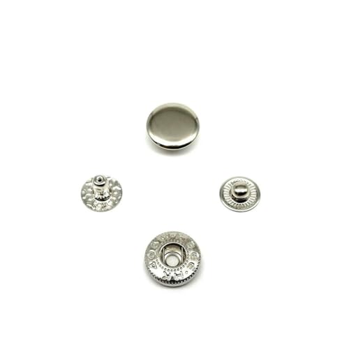 25 Sets Nr. 655 Nr. 633 Nr. 831 Nr. 201 Metall-Druckknopfverschluss ohne Nähen, Druckknopf, Niete, Ledertasche, Kleidung, Jacke, Reparaturniete, DIY-655, 10 mm, silberfarben 25 Sets Nr. 655 Nr. 633 Nr. 831 Nr. 201 Metall-Druckknopfverschluss ohne Nähen, Druckknopf, Niete, Ledertasche, Kleidung, Jacke, Reparaturniete, DIY-655, 10 mm, silberfarben von LNHBZ