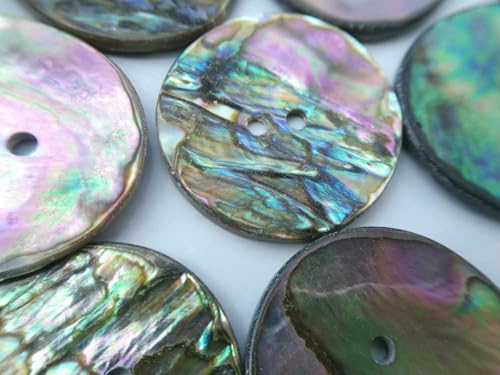 28mm 30mm 2 Löcher großer natürlicher dunkler Abalone-Muschelknopf zum Nähen von Muschel-Deko-Accessoires S0101-053#28-30mm 28mm 30mm 2 Löcher großer natürlicher dunkler Abalone-Muschelknopf zum Nähen von Muschel-Deko-Accessoires S0101-053#28-30mm von LNHBZ
