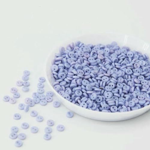 3,0 mm Mini-Knöpfe, Handarbeitsharz, 2 Löcher, Knopf für Cartoon-Puppen, Kleidung, Schuhe, Scrapbooking, Nähkleidung, 16–100 Stück von LNHBZ