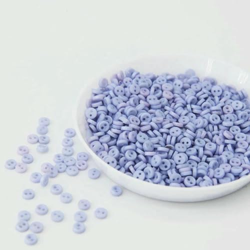 3,0 mm Mini-Knöpfe, Handarbeitsharz, 2 Löcher, Knopf für Cartoon-Puppen, Kleidung, Schuhe, Scrapbooking, Nähkleidung, 16–100 Stück von LNHBZ