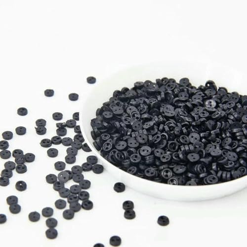 3,0 mm Mini-Knöpfe, Handarbeitsharz, 2 Löcher, Knopf für Cartoon-Puppen, Kleidung, Schuhe, Scrapbooking, Nähkleidung, 20–50 Stück von LNHBZ