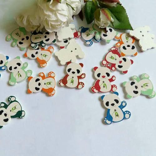 30/50 Stück/Paket, Großhandel, Cartoon-Holzknöpfe mit flacher Rückseite, zum Basteln, Scrapbooking, Nähen, Basteln, L-1-Stil 30 40 Stück von LNHBZ