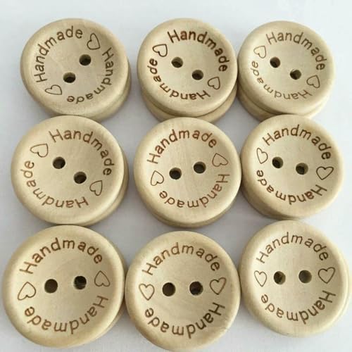 30/50 Stück Holzknöpfe zum Nähen von Kleidungsknöpfen, handgefertigter Holzknopf, Buchstabe „Love“ für Heimwerker, Basteln, Scrapbooking, Hochzeitsdekor, handgefertigt, 25 mm, 50 St 30/50 Stück Holzknöpfe zum Nähen von Kleidungsknöpfen, handgefertigter Holzknopf, Buchstabe „Love“ für Heimwerker, Basteln, Scrapbooking, Hochzeitsdekor, handgefertigt, 25 mm, 50 St von LNHBZ
