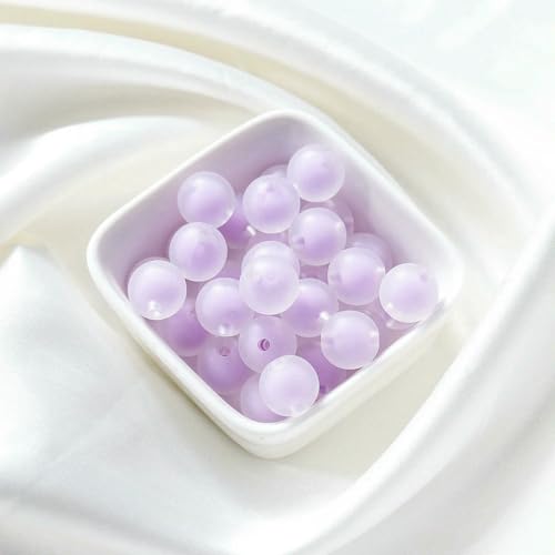 30–50 Stück 8–15 mm runde, transparente, mattierte, AB-farbige, lose Acrylperlen, Abstandsperlen für die Herstellung von DIY-Schmuck, handgefertigtes Zubehör – mattiertes Lila 30–50 Stück 8–15 mm runde, transparente, mattierte, AB-farbige, lose Acrylperlen, Abstandsperlen für die Herstellung von DIY-Schmuck, handgefertigtes Zubehör – mattiertes Lila von LNHBZ