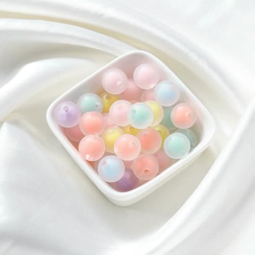 30–50 Stück 8–15 mm runde, transparente, mattierte Acrylperlen in AB-Farbe, lose Abstandsperlen für die Herstellung von DIY-Schmuck, handgefertigtes Zubehör, mattiert, 8 mm x 50 30–50 Stück 8–15 mm runde, transparente, mattierte Acrylperlen in AB-Farbe, lose Abstandsperlen für die Herstellung von DIY-Schmuck, handgefertigtes Zubehör, mattiert, 8 mm x 50 von LNHBZ