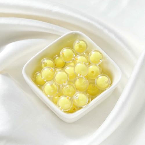 30–50 Stück 8–15 mm runde, transparente, mattierte Acrylperlen in AB-Farbe, lose Abstandsperlen für die Herstellung von DIY-Schmuck, handgefertigtes Zubehör, transparentes Gelb, 30–50 Stück 8–15 mm runde, transparente, mattierte Acrylperlen in AB-Farbe, lose Abstandsperlen für die Herstellung von DIY-Schmuck, handgefertigtes Zubehör, transparentes Gelb, von LNHBZ