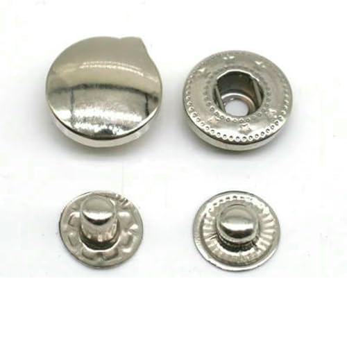 30 Sets Metall-Messing-Druckknöpfe zum Nähen von Knöpfen, Druckknöpfen, zum Nähen von Lederhandwerk, Kleidung, Taschen, handgefertigt, DIY 831/633/655/201/203-Silber701 Zinklegierung-2 30 Sets Metall-Messing-Druckknöpfe zum Nähen von Knöpfen, Druckknöpfen, zum Nähen von Lederhandwerk, Kleidung, Taschen, handgefertigt, DIY 831/633/655/201/203-Silber701 Zinklegierung-2 von LNHBZ