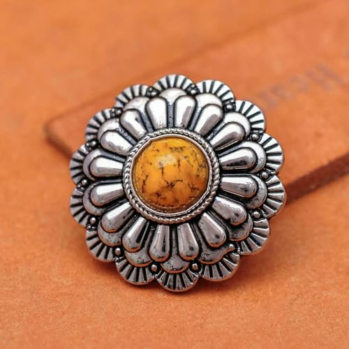 30 mm, 11 Farben, Schönheitsperle, 3D-Blume, Lederhandwerk, Projekt, Gürtel, Zubehör, Sattel, Handtasche, Silber, Conchos, Schraubverschluss, gelbe Perle, 10 Stück 30 mm, 11 Farben, Schönheitsperle, 3D-Blume, Lederhandwerk, Projekt, Gürtel, Zubehör, Sattel, Handtasche, Silber, Conchos, Schraubverschluss, gelbe Perle, 10 Stück von LNHBZ