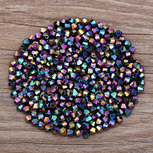 300 Stück exquisite 4,0 mm Doppelkegel-lose Kristallperlen für die Schmuckherstellung, Zubehör, 061–080–073, 4,0 mm 300 Stück exquisite 4,0 mm Doppelkegel-lose Kristallperlen für die Schmuckherstellung, Zubehör, 061–080–073, 4,0 mm von LNHBZ