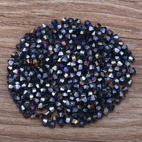 300 Stück exquisite 4,0 mm Doppelkegel-lose Kristallperlen für die Schmuckherstellung, Zubehör, 061–080–076, 4,0 mm 300 Stück exquisite 4,0 mm Doppelkegel-lose Kristallperlen für die Schmuckherstellung, Zubehör, 061–080–076, 4,0 mm von LNHBZ