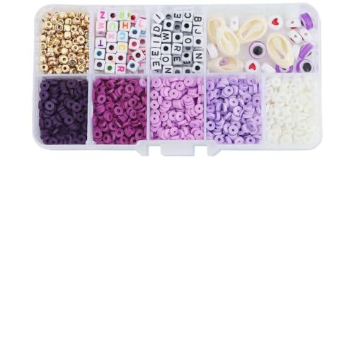 4,0 mm Polymer Clay & Alphabet-Perlen-Set, 10 Gitter, 1350 Stück/Box mit Zubehör, DIY-Schmuckherstellung für Armband-Halsketten-Bastelarbeiten-01-4,0 mm, ca. 1350 Stück 4,0 mm Polymer Clay & Alphabet-Perlen-Set, 10 Gitter, 1350 Stück/Box mit Zubehör, DIY-Schmuckherstellung für Armband-Halsketten-Bastelarbeiten-01-4,0 mm, ca. 1350 Stück von LNHBZ