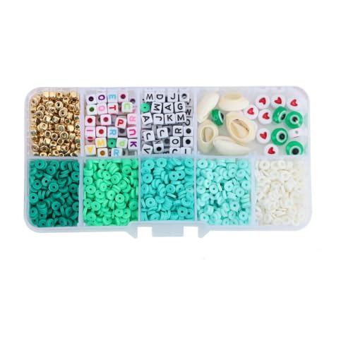 4,0 mm Polymer Clay & Alphabet-Perlen-Set, 10 Gitter, 1350 Stück/Box mit Zubehör, DIY-Schmuckherstellung für Armband-Halsketten-Bastelarbeiten-02-4,0 mm, ca. 1350 Stück 4,0 mm Polymer Clay & Alphabet-Perlen-Set, 10 Gitter, 1350 Stück/Box mit Zubehör, DIY-Schmuckherstellung für Armband-Halsketten-Bastelarbeiten-02-4,0 mm, ca. 1350 Stück von LNHBZ