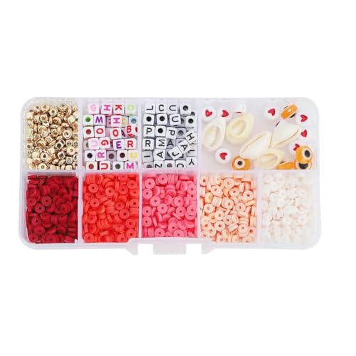 4,0 mm Polymer Clay & Alphabet-Perlen-Set, 10 Gitter, 1350 Stück/Box mit Zubehör, DIY-Schmuckherstellung für Armband-Halsketten-Bastelarbeiten-05-4,0 mm, ca. 1350 Stück 4,0 mm Polymer Clay & Alphabet-Perlen-Set, 10 Gitter, 1350 Stück/Box mit Zubehör, DIY-Schmuckherstellung für Armband-Halsketten-Bastelarbeiten-05-4,0 mm, ca. 1350 Stück von LNHBZ