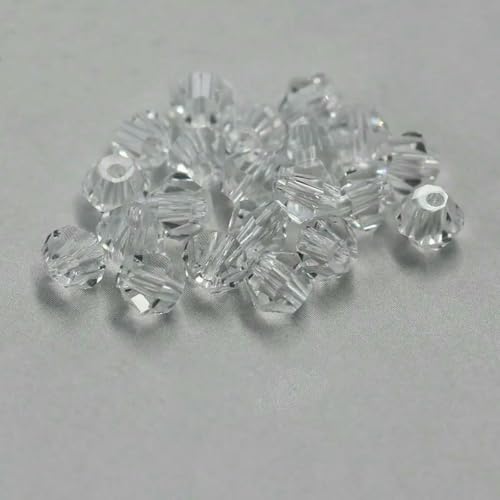 4,0 mm glänzende Kristallperlen, Doppelkegelperle, Glasperle, lose Abstandsperlen für Armbänder, DIY-Schmuckherstellung, 200 Stück, Kristall, 4,0 mm 4,0 mm glänzende Kristallperlen, Doppelkegelperle, Glasperle, lose Abstandsperlen für Armbänder, DIY-Schmuckherstellung, 200 Stück, Kristall, 4,0 mm von LNHBZ