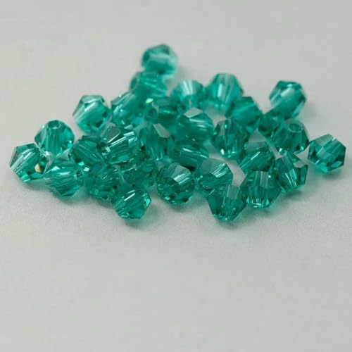 4,0 mm glänzende Kristallperlen, Doppelkegelperle, Glasperle, lose Abstandsperlen für Armbänder, DIY-Schmuckherstellung, 200 Stück, Malachitgrün, 4,0 mm 4,0 mm glänzende Kristallperlen, Doppelkegelperle, Glasperle, lose Abstandsperlen für Armbänder, DIY-Schmuckherstellung, 200 Stück, Malachitgrün, 4,0 mm von LNHBZ