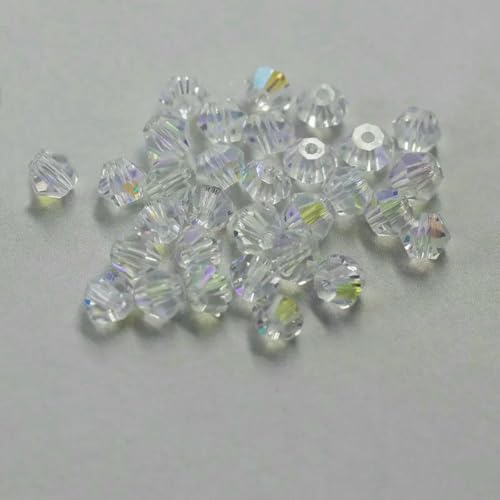 4,0 mm glänzende Kristallperlen, Doppelkegelperle, Glasperlen, lose Abstandsperlen für Armbänder, DIY-Schmuckherstellung, 200 Stück, Kristall ab, 4,0 mm 4,0 mm glänzende Kristallperlen, Doppelkegelperle, Glasperlen, lose Abstandsperlen für Armbänder, DIY-Schmuckherstellung, 200 Stück, Kristall ab, 4,0 mm von LNHBZ