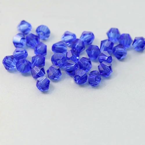 4,0 mm glänzende Kristallperlen, Doppelkegelperle, Glasperlen, lose Abstandsperlen für Armbänder, DIY-Schmuckherstellung, 200 Stück, blau, 4,0 mm 4,0 mm glänzende Kristallperlen, Doppelkegelperle, Glasperlen, lose Abstandsperlen für Armbänder, DIY-Schmuckherstellung, 200 Stück, blau, 4,0 mm von LNHBZ