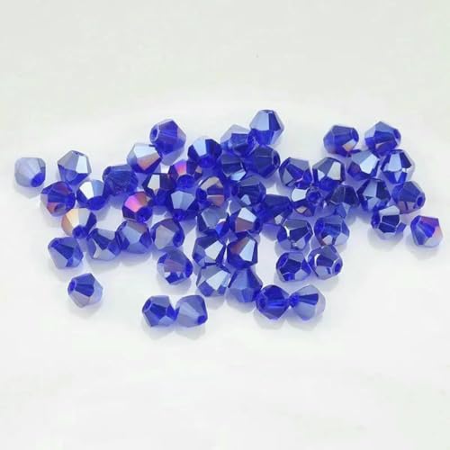 4,0 mm glänzende Kristallperlen, Doppelkegelperle, Glasperlen, lose Abstandsperlen für Armbänder, DIY-Schmuckherstellung, 200 Stück, dunkelblau ab, 4,0 mm 4,0 mm glänzende Kristallperlen, Doppelkegelperle, Glasperlen, lose Abstandsperlen für Armbänder, DIY-Schmuckherstellung, 200 Stück, dunkelblau ab, 4,0 mm von LNHBZ