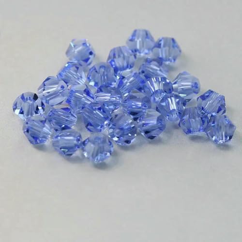 4,0 mm glänzende Kristallperlen, Doppelkegelperle, Glasperlen, lose Abstandsperlen für Armbänder, DIY-Schmuckherstellung, 200 Stück, hellblau, 4,0 mm 4,0 mm glänzende Kristallperlen, Doppelkegelperle, Glasperlen, lose Abstandsperlen für Armbänder, DIY-Schmuckherstellung, 200 Stück, hellblau, 4,0 mm von LNHBZ