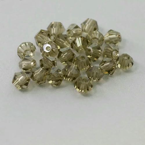 4,0 mm glänzende Kristallperlen, Doppelkegelperlen, Glasperlen, lose Abstandsperlen für Armbänder, DIY-Schmuckherstellung, 200 Stück, grau, 4,0 mm 4,0 mm glänzende Kristallperlen, Doppelkegelperlen, Glasperlen, lose Abstandsperlen für Armbänder, DIY-Schmuckherstellung, 200 Stück, grau, 4,0 mm von LNHBZ