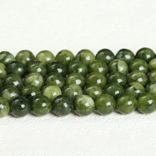 4 6 8 10 mm Naturstein dunkle Farbe Südliche Jade Perlen rund lose Spacer Jaspis für Schmuckherstellung DIY Halskette Armband-Dunkle Südliche Jade-Perlen ca. 4,0 mm von LNHBZ