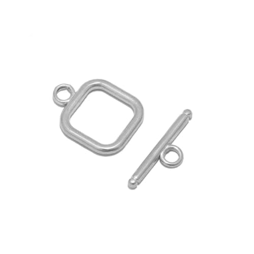 4 Sets Edelstahl-Knebelverschlüsse mit Gold-OT-Verschlüssen für die Herstellung von DIY-Schmuck, Halsketten, Verbindern, Verschlüssen, Armbändern, Haken, Zubehör, Stahl 7 von LNHBZ