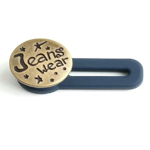 4-teiliges Metallknopf-Verlängerungsset, perfekt zum Nähen jeder Jeanshose, einziehbarer Hosenbundknopf, verlängerte Schnallen, Befestigungsset, 5-4 STK 4-teiliges Metallknopf-Verlängerungsset, perfekt zum Nähen jeder Jeanshose, einziehbarer Hosenbundknopf, verlängerte Schnallen, Befestigungsset, 5-4 STK von LNHBZ