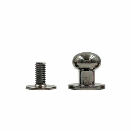 5–10 Stück Rundkopf-Kugelbolzen, Messingknöpfe, Schraubnieten, Ledertaschen, Bastelzubehör, DIY-Zubehör, Schnallen, Gunblack, 10 Stück, 9 x 7 x 9 mm 5–10 Stück Rundkopf-Kugelbolzen, Messingknöpfe, Schraubnieten, Ledertaschen, Bastelzubehör, DIY-Zubehör, Schnallen, Gunblack, 10 Stück, 9 x 7 x 9 mm von LNHBZ